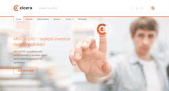 Desktop Screenshot of iscicero.cz