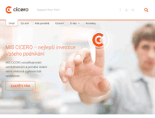 Tablet Screenshot of iscicero.cz